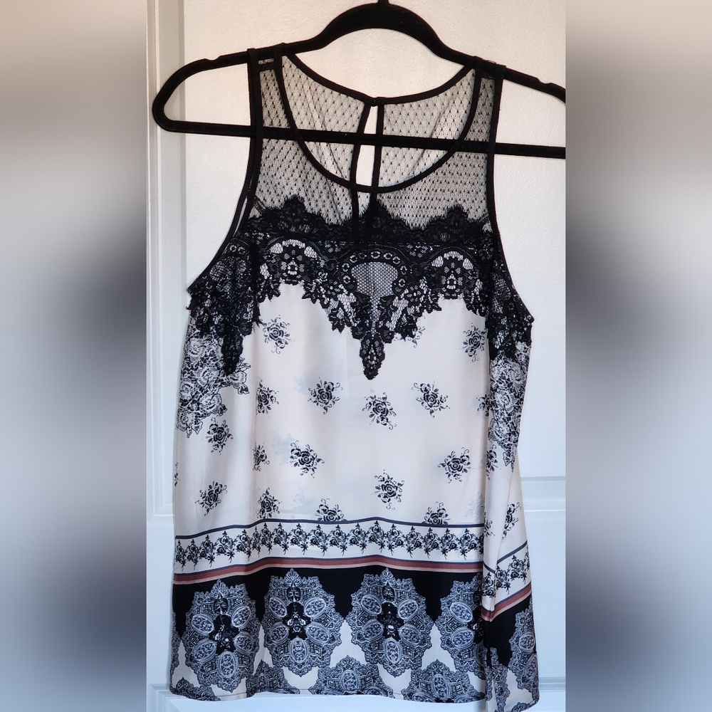 Women's sleeveless silk top